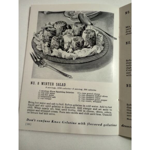 Vintage Cook Book Control Your Weight with Knox Gelatine Recipes (bb2) - Picture 6 of 10
